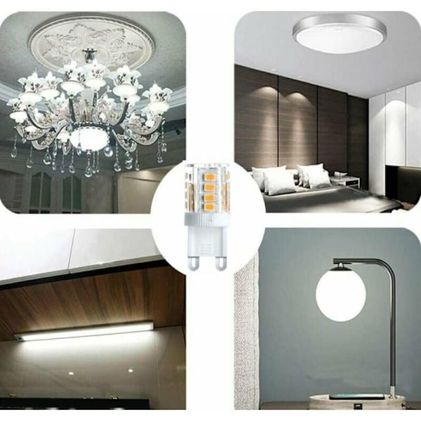 10 kpl LED-spotit, LED-koristevalot, G9 LED-lamppu, 5 W lämmin valkoinen kylmä valkoinen, energiansäästävät LED-lamput, halogeenivalon korvaava lamppu, AC 230 V