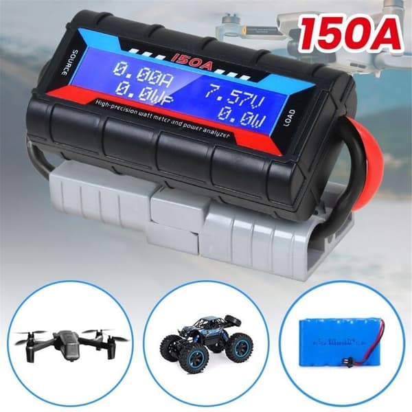 150A LCD Digital Ammeter, Power Analyzer, Solar Caravan Meter for Anderson Socket Tool, Biltilbehør