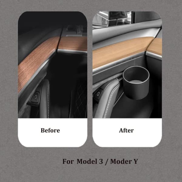 For Model 3 2021-2022 Bilkoppholder Bilstyling Biltilbehør Interiør Venstre