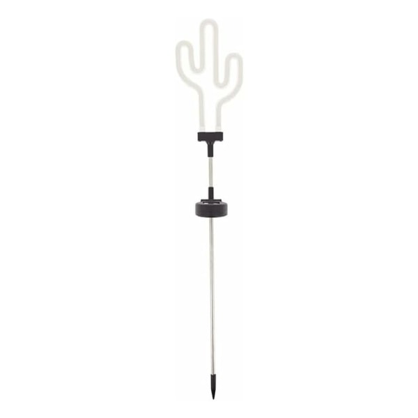 Solcellsdriven LED ”Kaktus” neonstake, Grön färg, IP44-SOCACTUS utomhus special [Energiklass A++]-Fei Yu