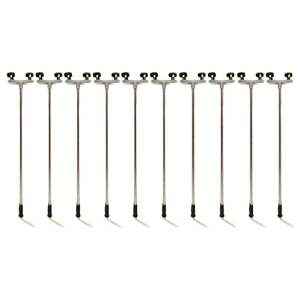 10 stk 2Led gatelys 1: 100 100 Ho skala miniatyr gatelampe for sandbord, modell 2