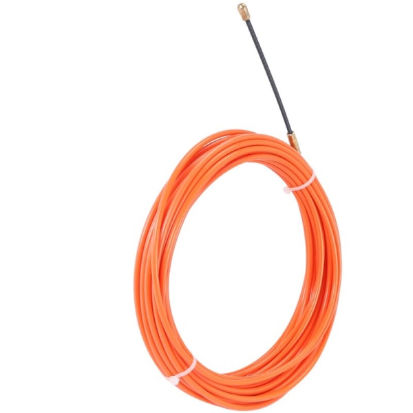 4Mm 10 Meter Styreenhed Orange Nylon Elektrisk Kabel Trækkere Rør Slange Rodder Fisk Tape Wire