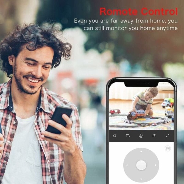 PTZ-kamera for utendørs bruk, WiFi-overvåkningskamera med toveis lyd, infrarød nattsyn, bevegelsesdeteksjon, vanntett IP65, hendelsesvarsler, APP-alarm