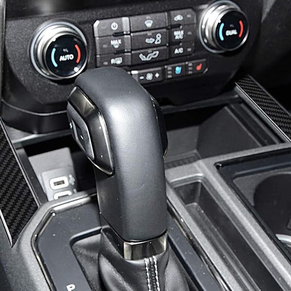 Bilfiber Side Gear Shift Dekoration Panel Ramme Tilbehør til 2015 2016 2017 2018 2019 2020