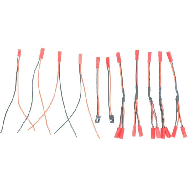 11 st JST-splitter JST-hane Y-kabel JST till JR-adapter för -4 batterimotor kylfläkt ESC fjärrkontrollbil