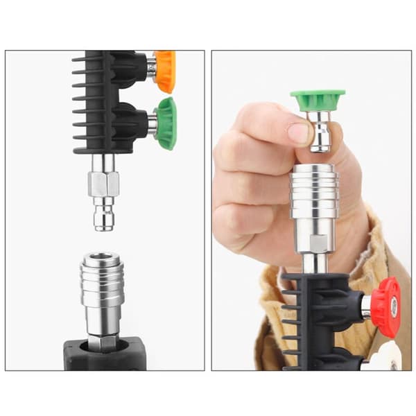15Cm Vaskestang med Dysespids - Holder til Bilvask 1/4 M14 Gevindforbindelse