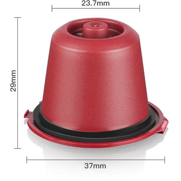 10 stk. Fyllbare gjenbrukbare kaffekapsler Filterkopp Maskin Plastfilter, C