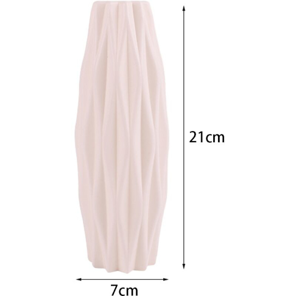 Geometrisk Linje Keramik Vase Origami Stil Tørret Blomst Vase Hjem Dekoration