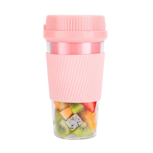 Elektrisk Juicer Blender USB Uppladdningsbar Frukt Mixer Cup Smoothie Maker Multi-Funktion Matberedare, Rosa