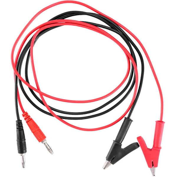 1M Langt Et Par Bananstik Testkabel Klip Testkabel Multimeter Testkabel