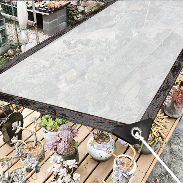 Hengda Transparent rivesikker presenning gjennomsiktig beskyttelse army plastpresenning 220 g/m² 3x2M