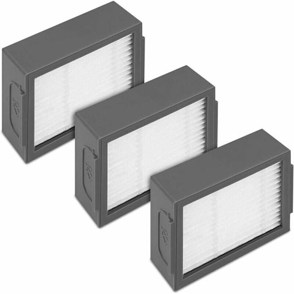 Filter Sæt til iRobot Roomba e/i Serie - 3X Udskiftningsfilter Højtydende Filter - Støvsuger Tilbehør til Modeller e5 i7 i7+