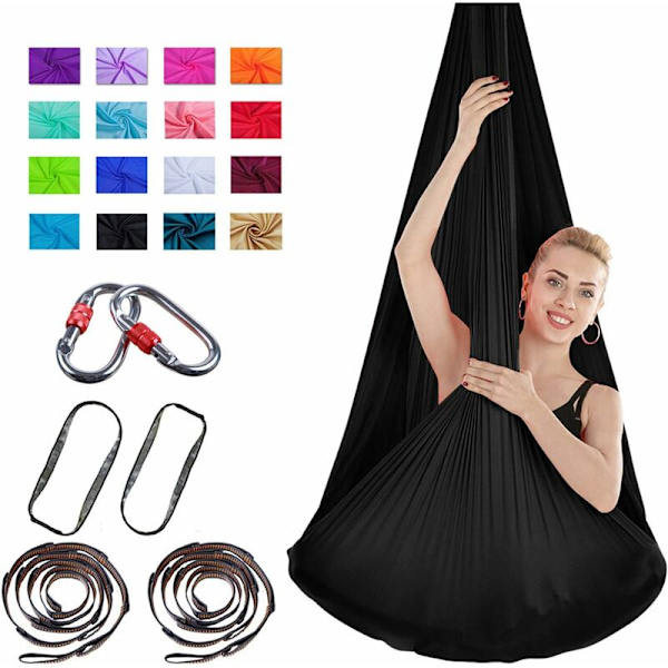 Aerial Yoga Elasticitet Silke Anti-Gravity Indendørs Yoga Hængekøje, Tangle-Free, Indeholder Testede og Certificerede Løkker og Reb - 11-Fei Yu