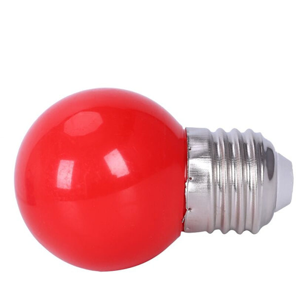 E27 3W 6 SMD LED energibesparande globlampa AC 110-240V, röd
