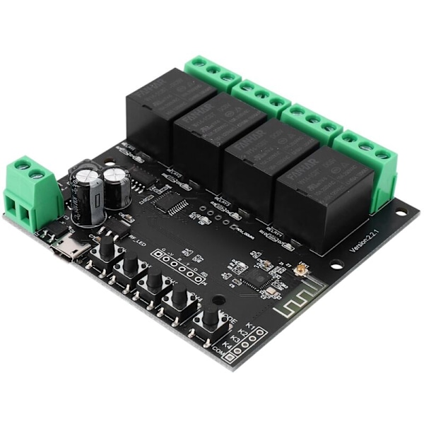 4CH Tuya WiFi Switch Modul Relæ Smart Life APP Fjernbetjening Timer til Hjemmet