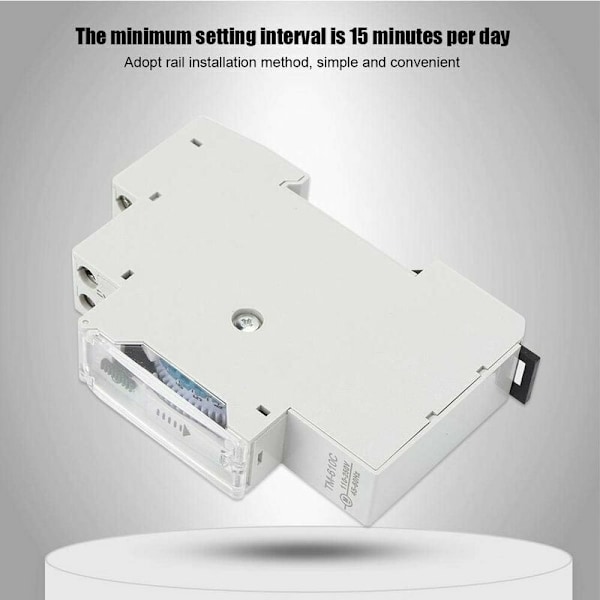 Rail Time Switch Intelligent DIN Rail Timing Control Switch TM610C 220V Timer Relay för gatubelysning