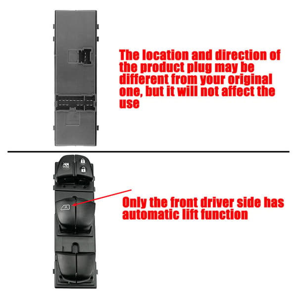 Til Juke Leaf Rogue Altima 2010-2018 Power Master Window Switch Førersiden Dørlås Switch 25401-3TA5A