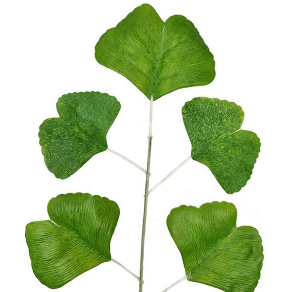 20 stk. kunstige ginkgo-blade til blomsterdekoration