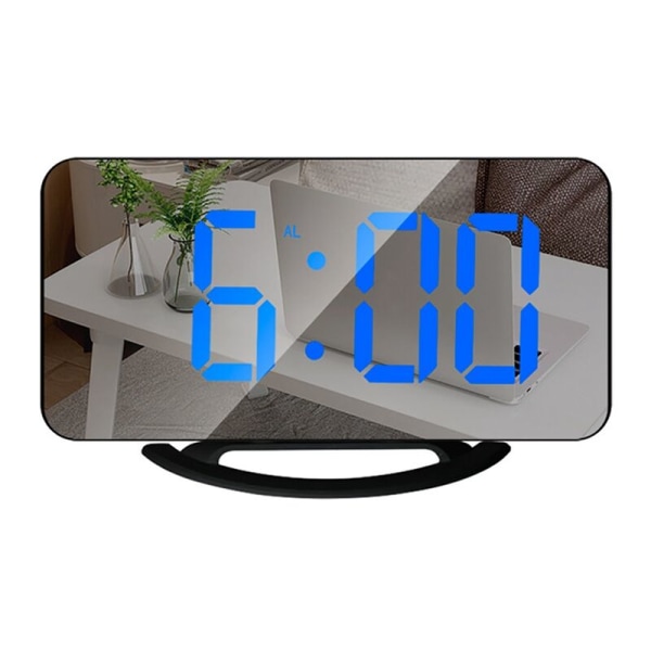 Digital väckarklocka, väckarklocka display spegelminnesfunktion LED-skärm digital elektronisk väckarklocka 2
