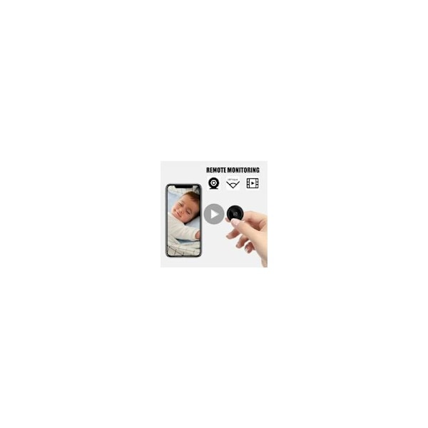 Mini WiFi IP-kamera 1080P Full HD langattoman tallennuksen, mikrolastenhoitokameran ohjauksen infrapunanäön ja liikeohjauksen avulla, sisä- ja ulkokäyttöön