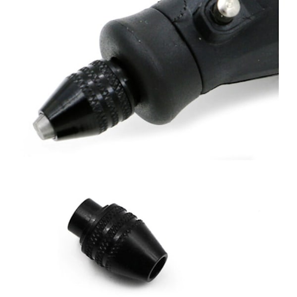 10 st Mini Multifunktionell M8 Nyckellös Borrchuck för Rotationsverktyg M8X0.75 Tre Backar Byte