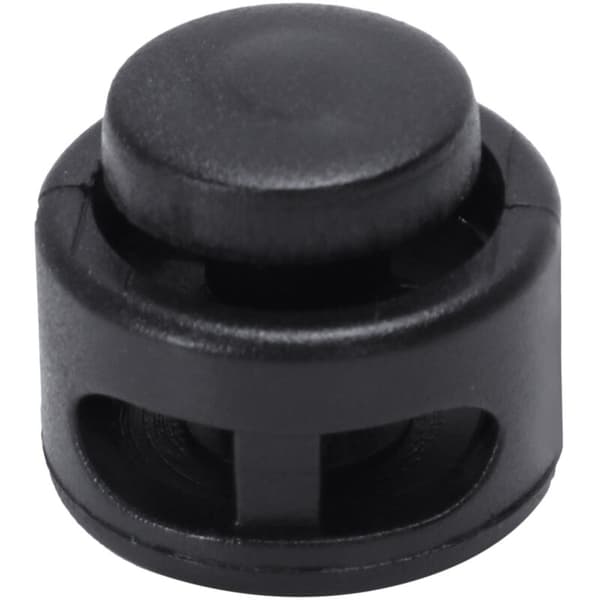 10 stk. 4mm diameter dobbelthuls kabelstopper ledning, sort