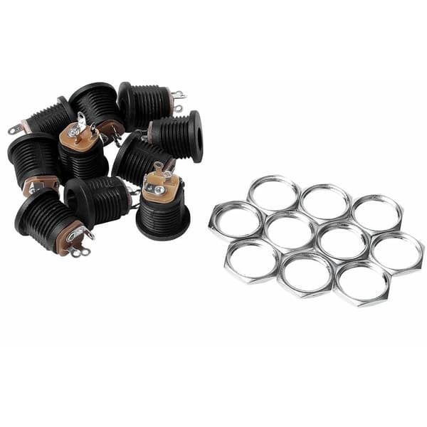 10 kpl DC 2.1x5.5mm paneelivirtapistoketta