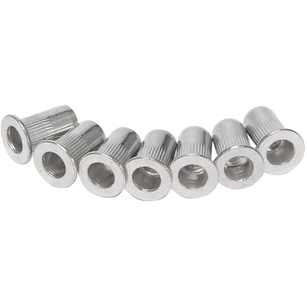 Aluminium Plate Nut Insert Nut Sølv Tone 20stk