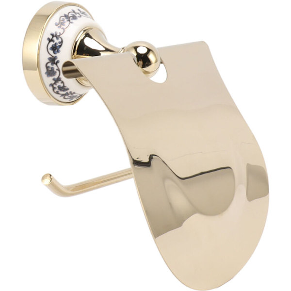 Vintage Guld Toiletpapirholder Tynd Rustfrit Stål Badeværelse Køkken Papirholder