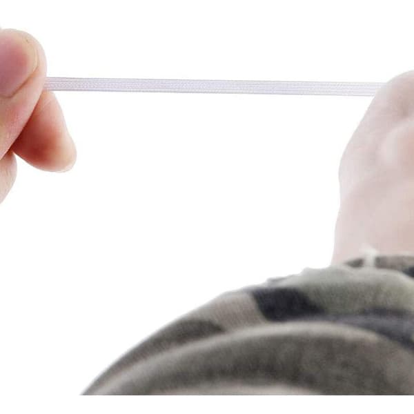 1/8 tommer elastisk snor kraftig strækbart reb flettet elastikbånd/elastisk reb 200 meter elastisk spole til perlearbejde, perlearbejde (hvid)