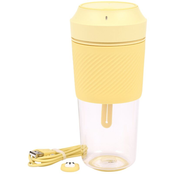 Elektrisk Juicer Elektrisk Bärbar Mini Grönsak Frukt Orange Juice Blender Cup För Flicka Utomhus-Gul