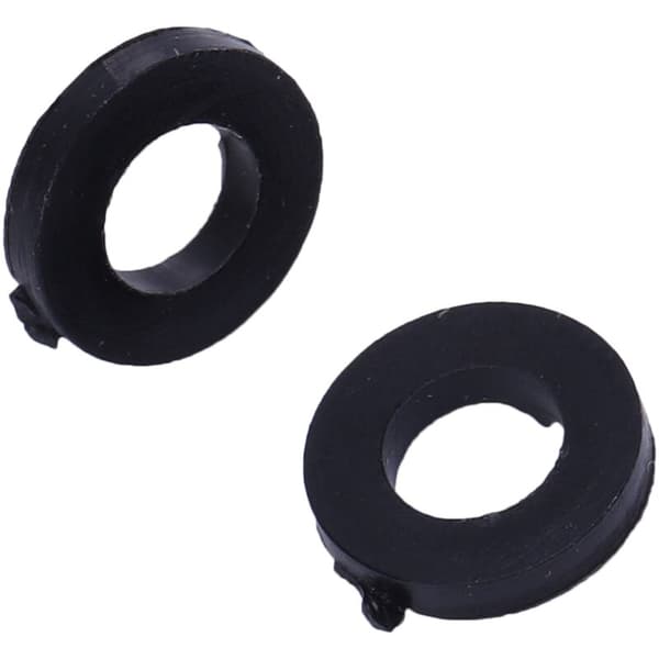 100 stk. M3x6mmx1mm sorte flade skiver i plast