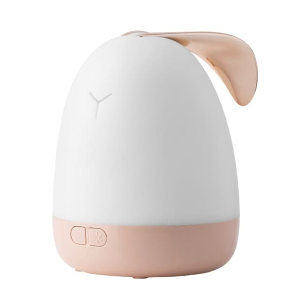 Aromaterapi Lampe Sød Børn LED Nattelys Dekompression Soveværelse Søvn Bærbar Nattelys Julegave Hvid+Pink