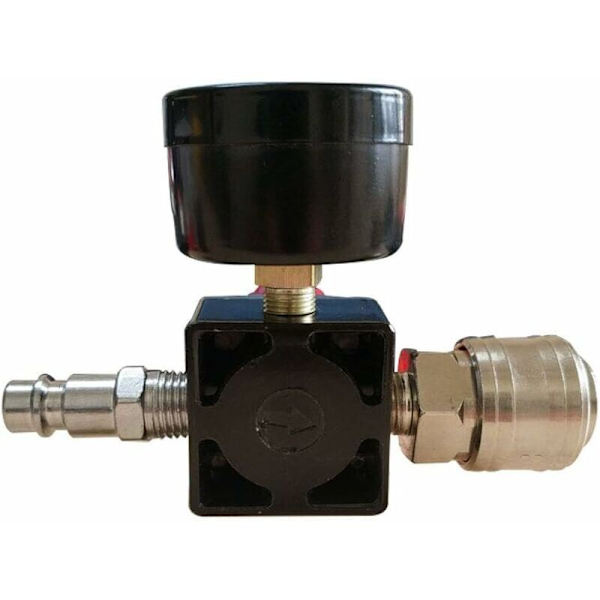 Luftkompressor trykregulator 1/4\" pneumatisk regulator, trykreguleringsventil med forbindelse 180psi 12bar (trevejsventil)