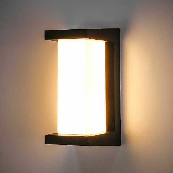 Ulkoseinävalaisin, LED-alumiiniseinävalaisin, IP65 12W vedenkestävä ulkoseinävalaisin, moderni seinävalaisin neliömäinen seinävalaisin, sopii g