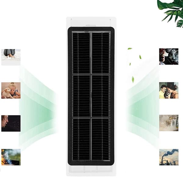 6 stk. Aktivkullfiltre for S5 S502-00 Robotstøvsuger S502-02 Max S6 MaxV Pure E4 E5