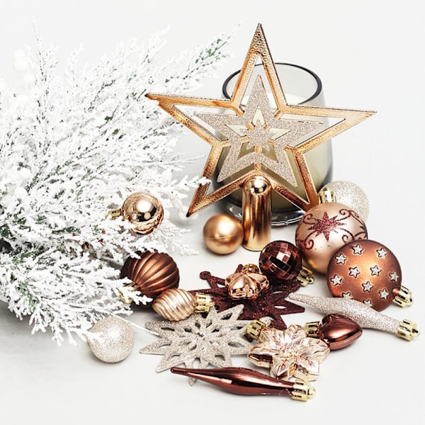 8 cm julgranskulor, 16 st färgglada krosssäkra glitterkulor set julgransprydnader semesterfest bolldekoration