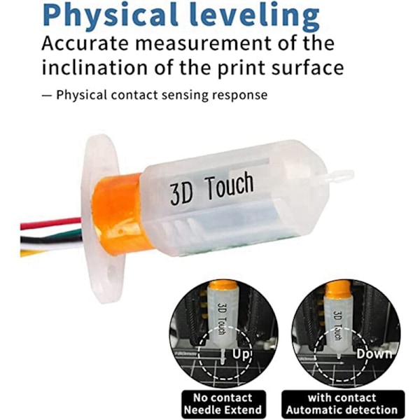 3D-printer automatisk nivelleringssensor til 3D Touch-sensor, varmt leje, automatisk nivelleringssensor, hvid