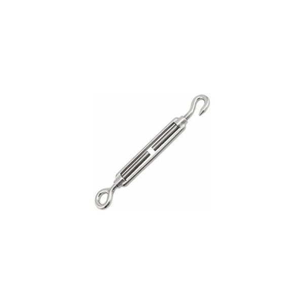 10 stk. M4 krog og øje, C til O spændskrue, 304 rustfrit stål, kraftigt spændtråds hardware kit, til solsejl, teltmarkise installation