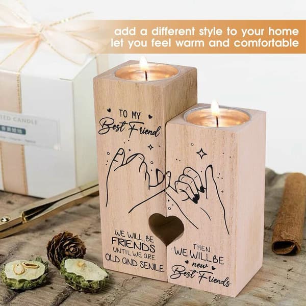 Lysestaker Gaver til Bestevenner, Hjerte Lysestaker, Beste Lys, Bursdagsgaver, Dekorasjoner for