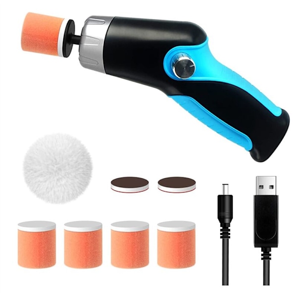 Auton kiillotuskone, Mini Kannettava Auton Kiillotustyökalusarja 12V 2000mAh Latautuvalla Akulla ja Kaapelilla