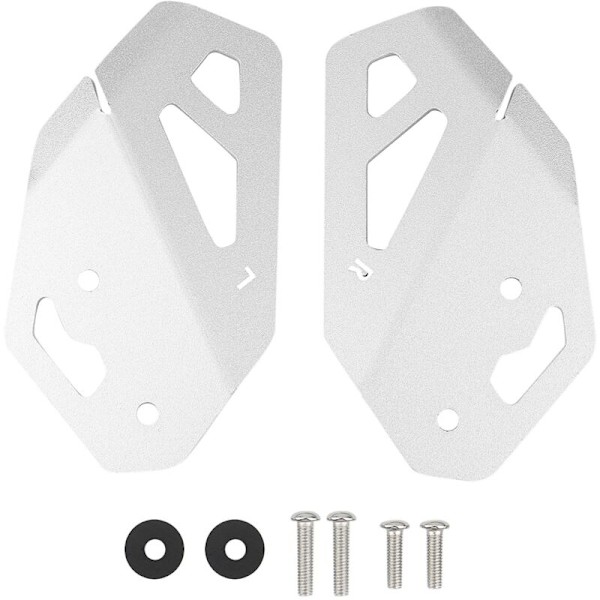 Motorcycle Left and Right Footrest Cover Brake Cylinder Guard for 900 GT PRO (Silver)