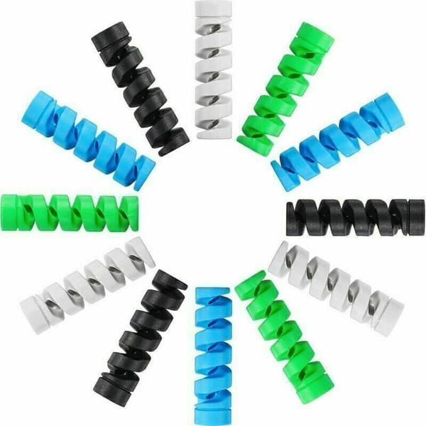 12-pack Type C laddningskabelskydd, flexibelt mikro-USB-skydd i silikon -