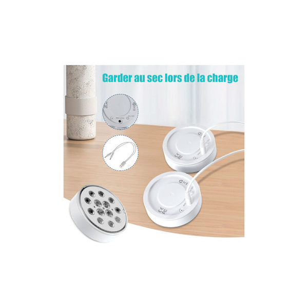 LED Swimming Pool Lys 2 stk. IP68 Vandtæt 16 RGB Farver med RF Fjernbetjening og Vægbøjle Swimming Pool Lys til Akvarier/Badekar/Vase/
