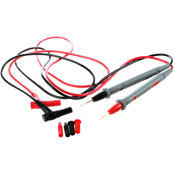 1 par digitalt multimeter 1000V 20A Universal testledning kabel probe rød + sort