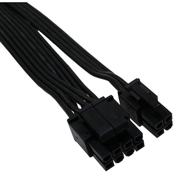 ATX CPU 8-polet han til dobbelt PCIe 2X 8-polet (6+2) han strømadapterkabel til Corsair modulær strømforsyning (63cm + 23cm)