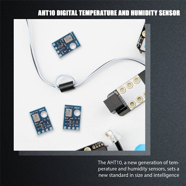 10 stk AHT10 Høy presisjon digital temperatur- og fuktighetssensor målemodul I2C-kommunikasjon erstatter SHT20