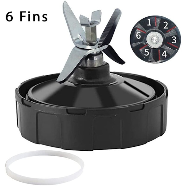 Ersättningsdelar för Ninja Blender, 6-bladsaggregat, Extraktorblad, Blenderkoppdelar för BL450-70 BL451-70 BL454-70