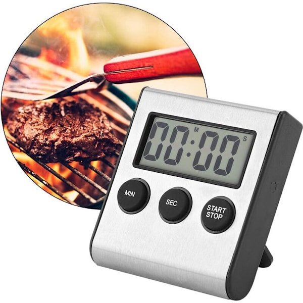 Digital Kjøkken Timer Matlaging Timer Multifunksjons Timer med Magnet Bak og Veggfeste