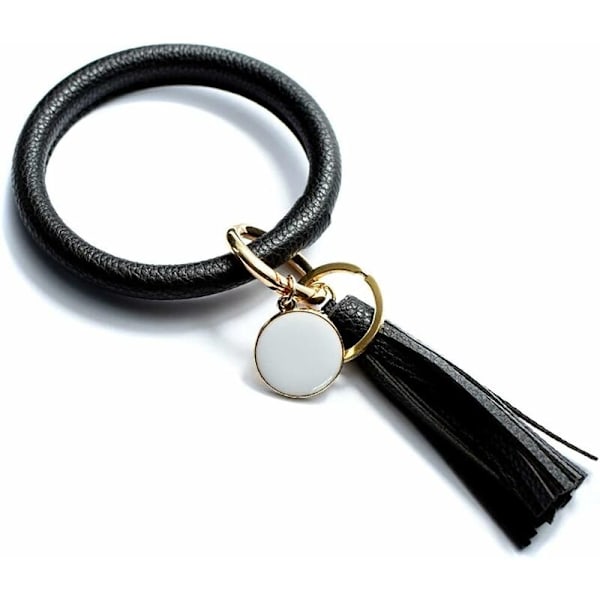 Nøglering armbånd (sort)-